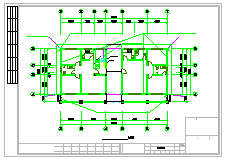 二层别墅建筑结构排水电气全套施工图纸-图一