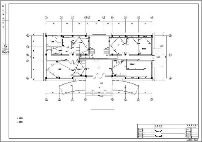 某1227平方米三层办公楼电气设计方案施工图_图1