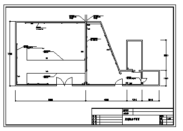 某发廊电气施工cad图(含插座，照明，配电箱设计)-图二