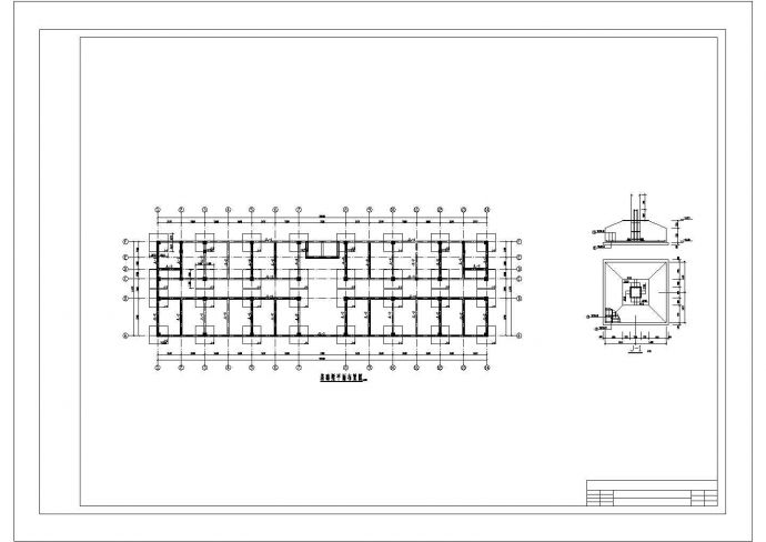 4400平方米六层沙河办公楼毕业设计cad图，含设计说明_图1