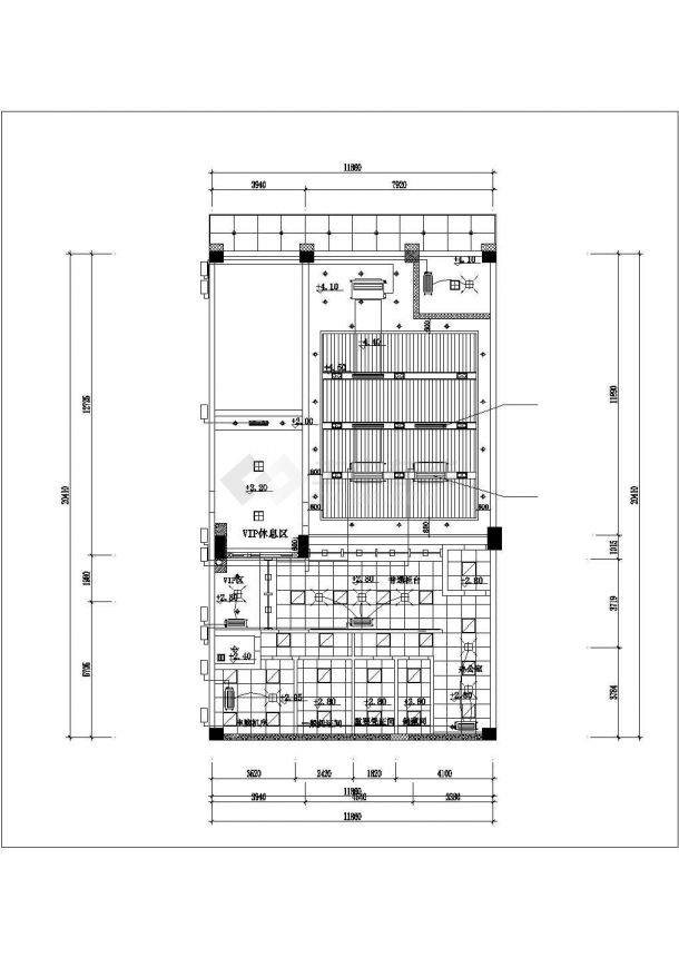 二层商业办公楼多联机空调系统设计施工图-图二