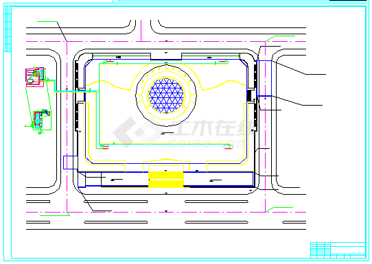 某商业广场空调管线设计全套cad图纸-图二