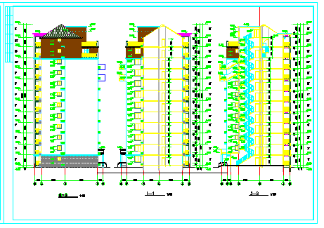 12层小高层住宅cad建筑设计施工图-图二