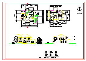 14套别墅建筑设计CAD方案图纸-图一