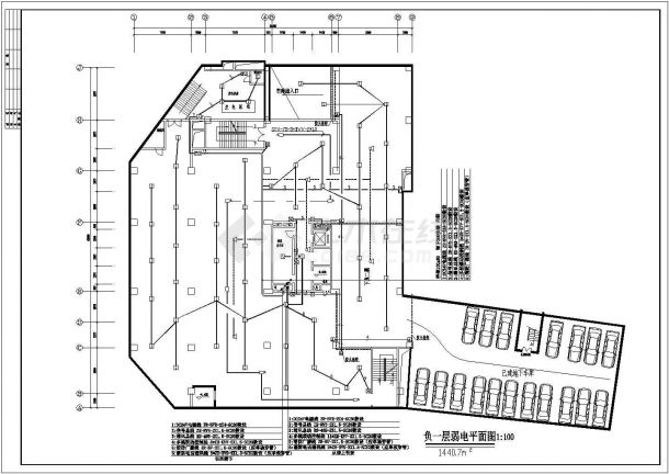 电气设计_某学校学生公寓弱电CAD图-图二