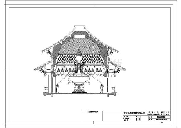 某江苏省寺庙圆塔CAD大样设计完整施工图-图二