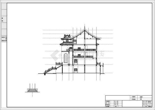 某寺庙CAD详细构造设计大样图纸-图一