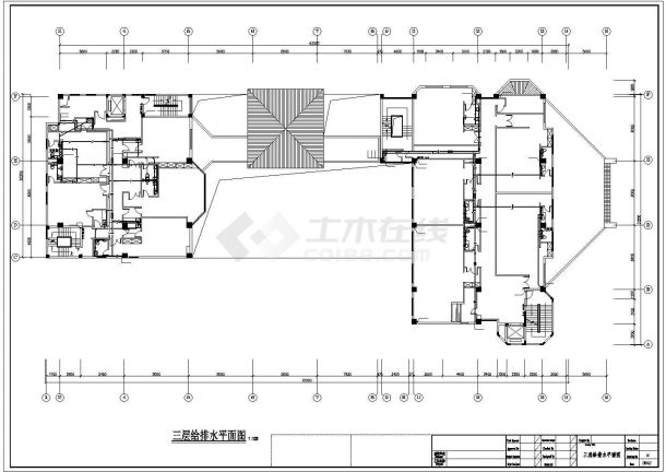 四星级大酒店给排水建施cad图，共二十四张-图二