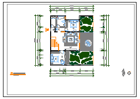 住宅CAD完整装修CAD布置图-图二