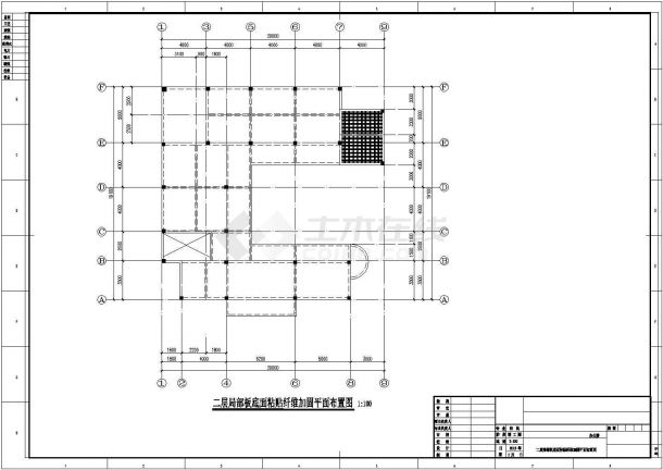 [广州]地上三层框架结构办公楼改造加固结构施工图-图二