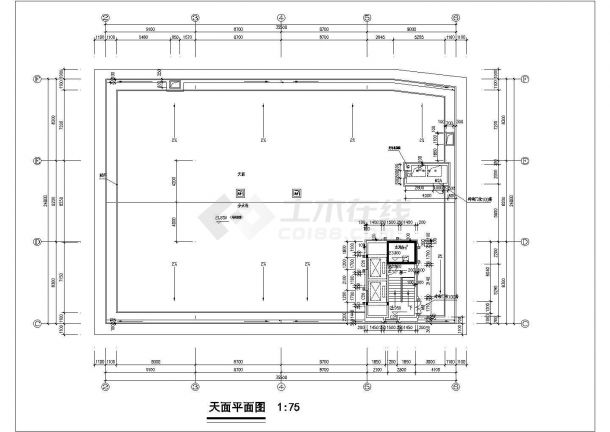 广州某高档大酒店客房全套建筑施工设计cad图纸-图一