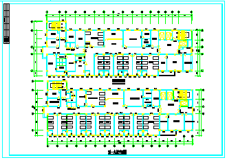 某市十一层医院外科病房楼cad建筑方案图-图二