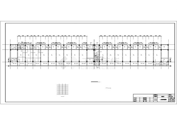 某钢梁排架宿舍建筑结构方案设计施工CAD图纸-图一