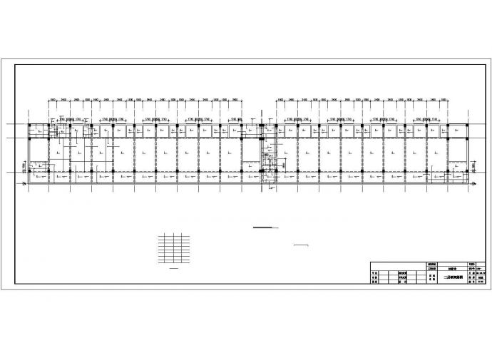 某钢梁排架宿舍建筑结构方案设计施工CAD图纸_图1