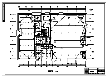 某二层汽车展厅电气施工cad图(含插座，照明设计)_图1