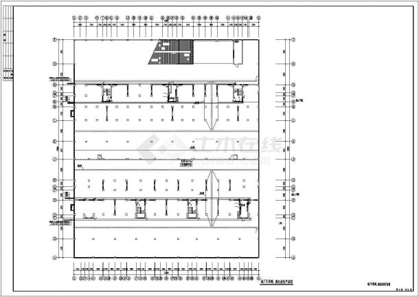 电气设计_某多层住宅底下车库电气施工CAD图-图一