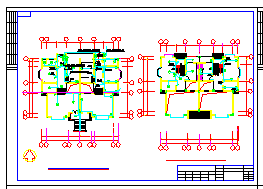 某别墅电气设计施工cad图纸-图二