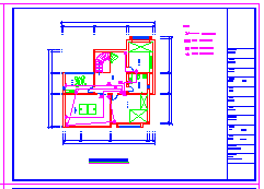 某别墅电气CAD设计施工图纸-图二