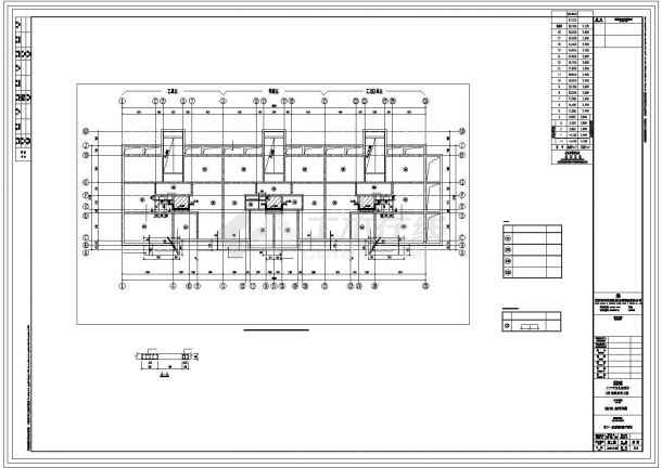 某地高层办公楼剪力墙框架结构施工CAD图，面积约40万平米-图二