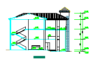 某三层别墅建筑施工图纸加绿化-图二