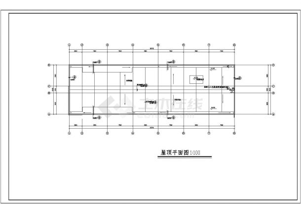 装修设计南京某四层框架办公楼建筑结构cad施工图纸-图一