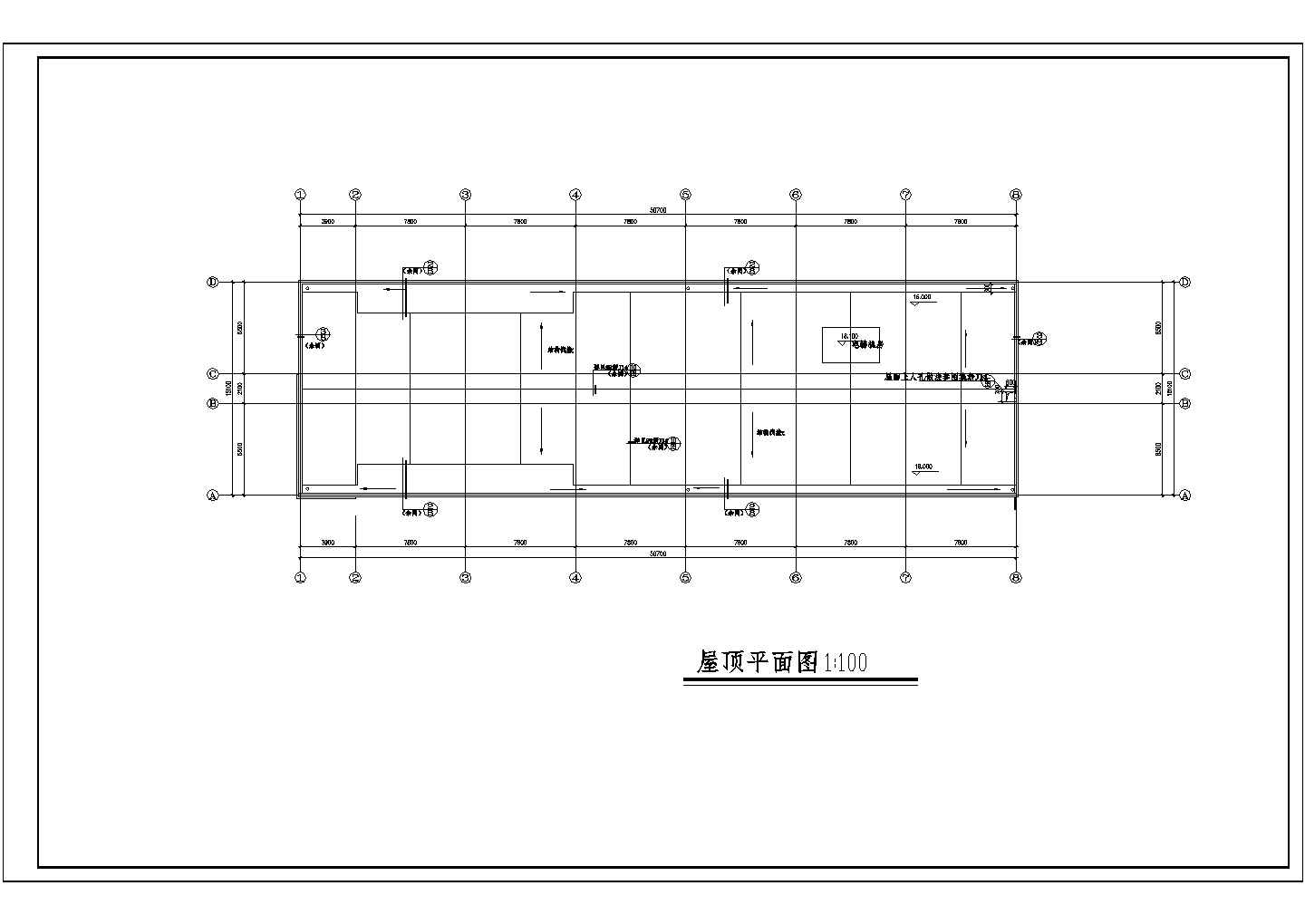 装修设计南京某四层框架办公楼建筑结构cad施工图纸