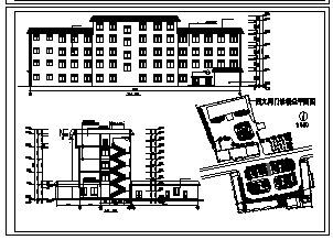 某五层医院门诊楼cad建筑施工图纸_图1