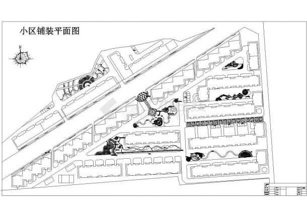 设计南京市某大型楼盘园林景观施工设计cad图-图二