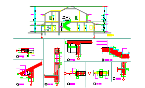两层独栋别墅建筑施工设计图纸（含设计说明）-图一