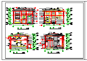 某别墅建筑设计CAD施工图详细-图二