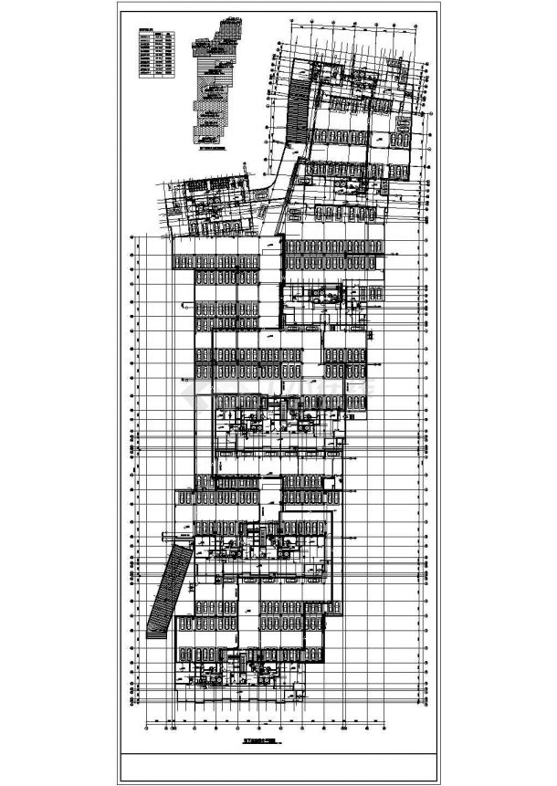 昆明市大型商场4580平米地下停车库全套水系统设计CAD图纸-图一