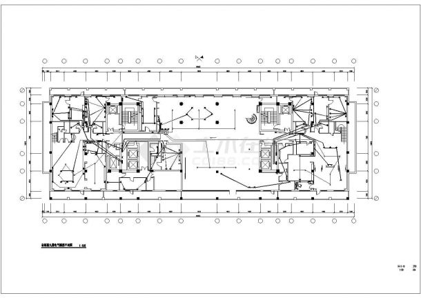 酒店套房电气系统完工规划CAD详细参考图-图一