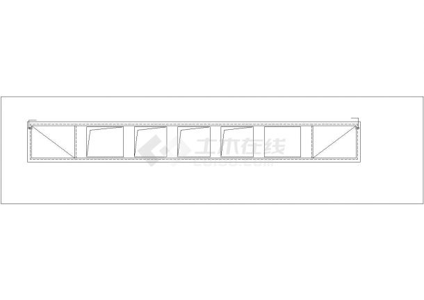 昆山市杨桥镇某工厂单层砖混结构门卫和配电房建筑设计CAD图纸-图二