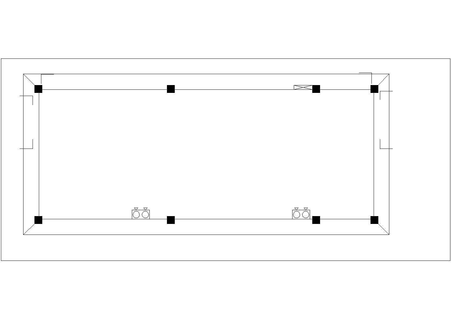 昆山市杨桥镇某工厂单层砖混结构门卫和配电房建筑设计CAD图纸