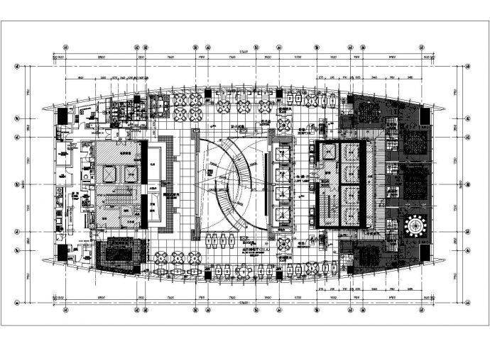 147000平方米98层酒店装修设计建施cad图纸_图1