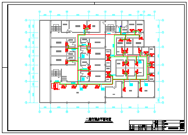 某休闲中心建筑楼整套中央空调系统平面cad图纸