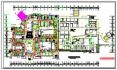 某医院办公楼全套中央空调cad设计施工方案图纸_图1