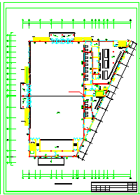 某员工食堂采暖施工设计平面施工cad方案图-图二