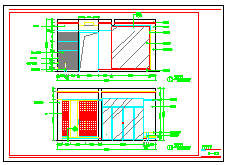 某整层室内装修cad设计施工方案图