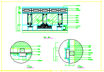 某中餐厅带厨房装修cad平面设计施工图-图二