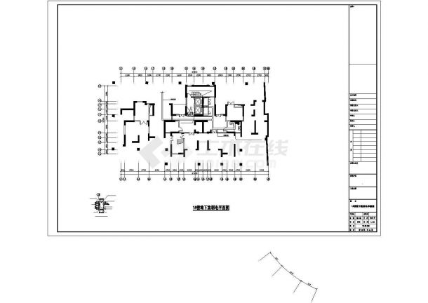衡阳市馨欣花园小区内部6栋住宅楼的全套弱电系统设计CAD图纸-图一