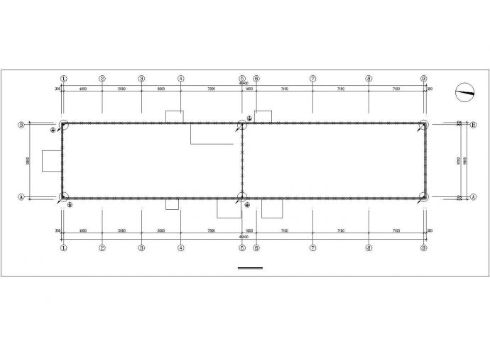 天津市某物流仓储公司450平米单层管理用房电气系统设计CAD图纸_图1