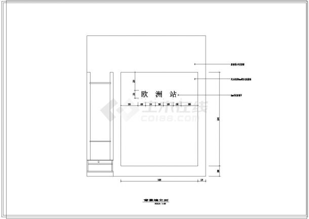 某地一套建筑的装修CAD设计图-图二