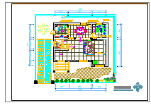 某一小区多层别墅装修施工设计CAD基础套图-图一