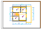 某一小区多层别墅装修施工设计CAD基础套图-图二
