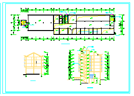宾馆建筑设计CAD全套施工图-图二
