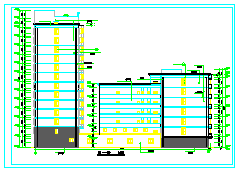 宾馆全套建筑施工cad施工图-图二