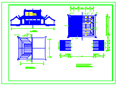 财神殿建筑设计CAD全套施工图-图一