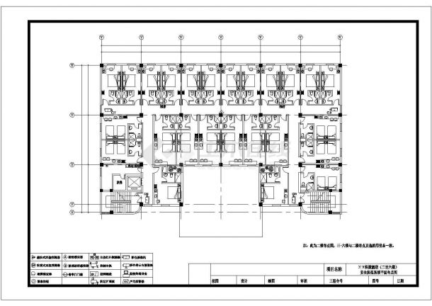 【上海】某七层快捷酒店安防系统平面电气图-图一