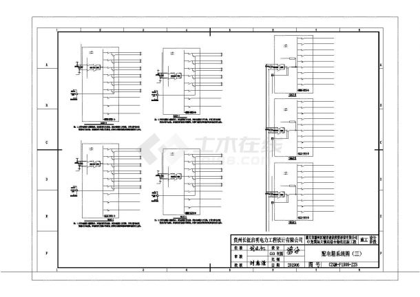 福州市福田路某25+1层框架结构国际大酒店全套电气系统设计CAD图纸-图二